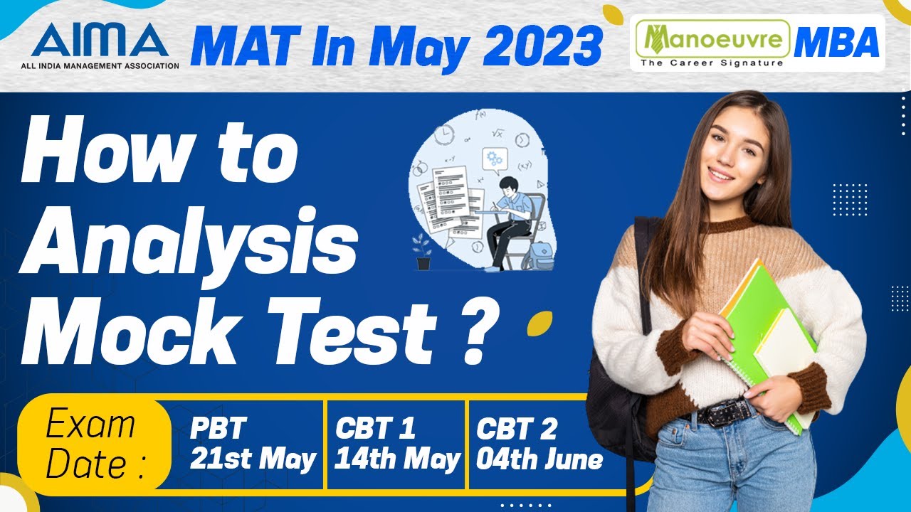 MBA MAT 2023 - MAT IN MAY - How To Do Analysis Of MockTest ? | Exam Date | Must Watch