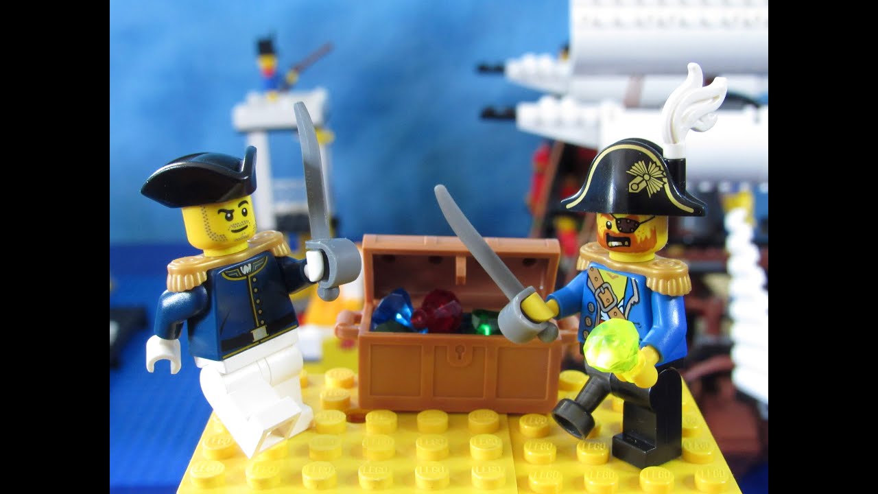 Orangebeard's Battle For The Chest Of Diamonds Part 2/ Lego Pirate Stop Motion