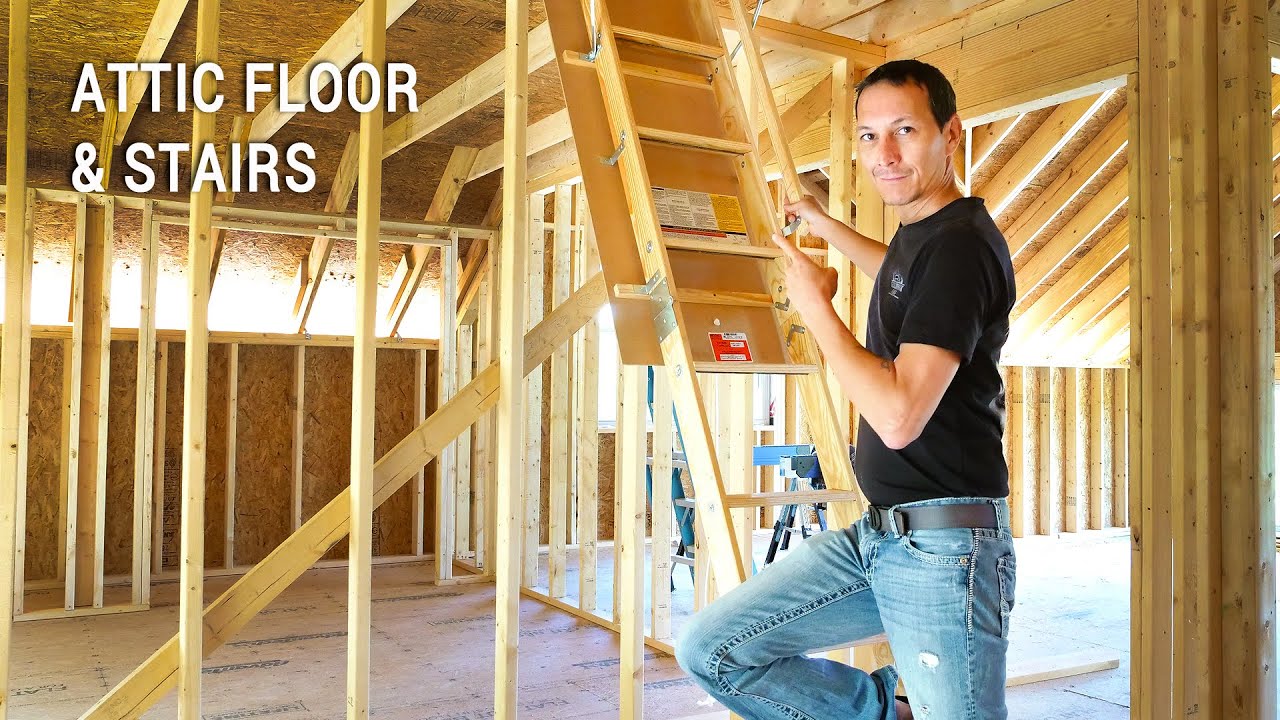 ICF Mountain Homestead: Installing Attic Stairs, Flooring and Rewiring a Circular Saw