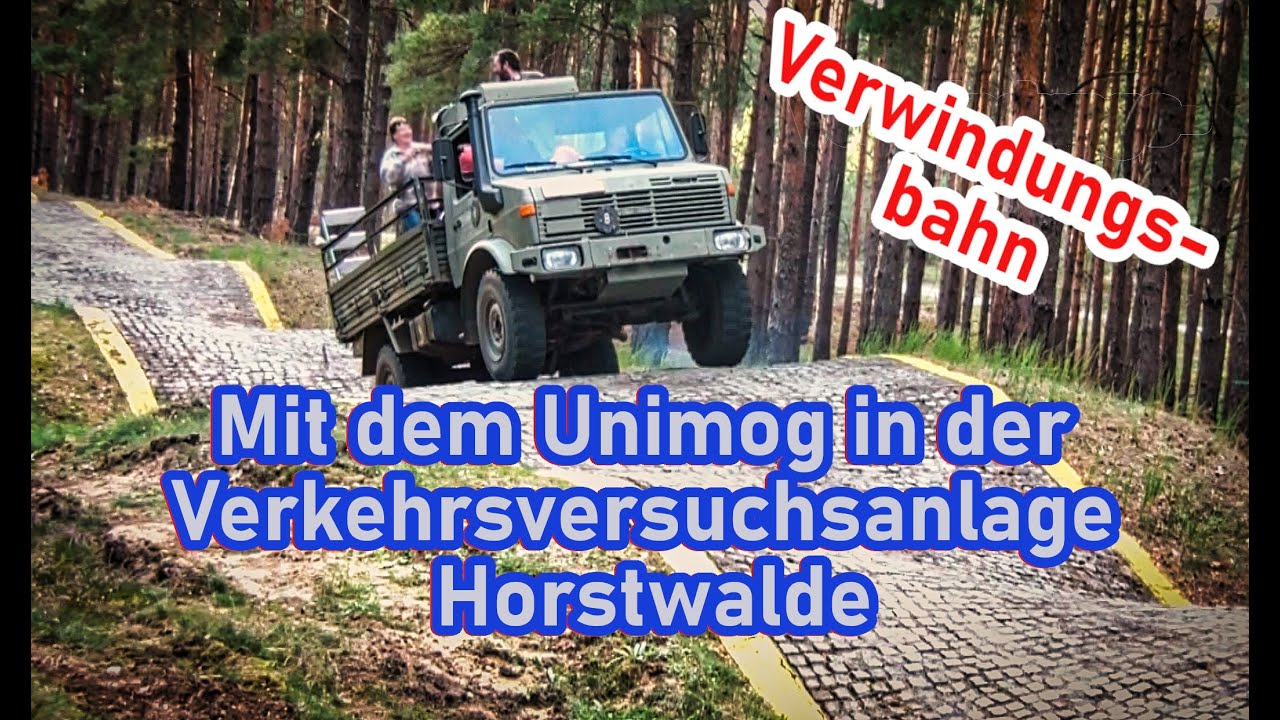 Mi dem Unimog auf der Verwindungsbahn in Horstwalde