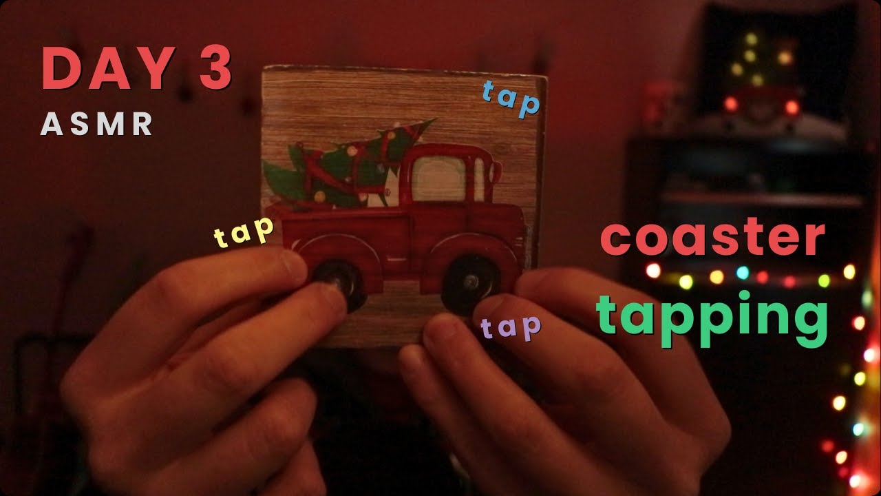 12 Days of ASMR 🎄 Day 3 - Coaster Tapping