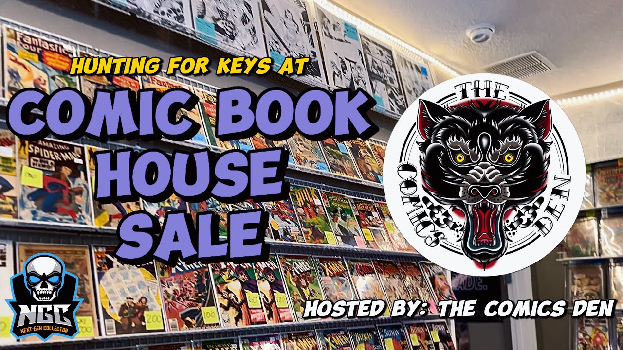 Hunting For Key Comics at THE COMICS DEN House Sale!!