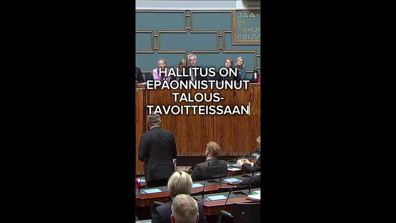 Orpon hallitus on ep&auml;onnistunut taloustavoitteissaan