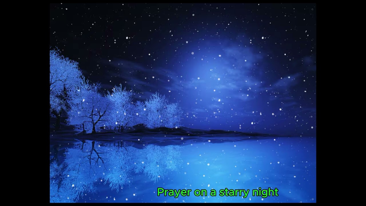 Prayer on a starry night
