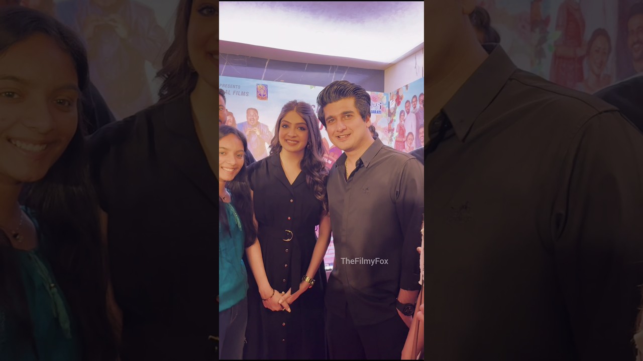 #Jalso Stars Puja & Bhavin at the film's premiere screening in Ahmedabad #pujajoshi #bhavinbhanusali