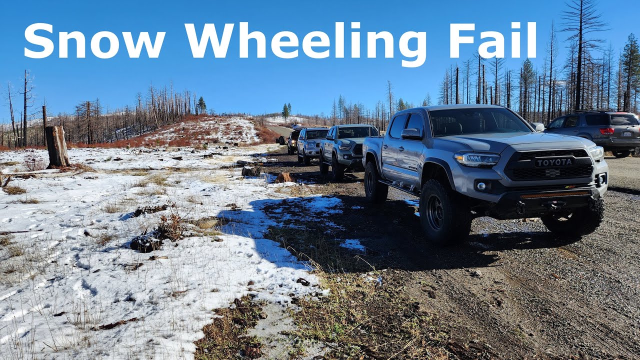 Snow Wheeling Fail - Prairie City SVRA - Tacoma, 4Runner, Sequoia