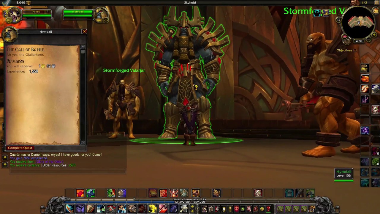 World of Warcraft A Call to Battle Warrior Class Hall Legion Quest Guide
