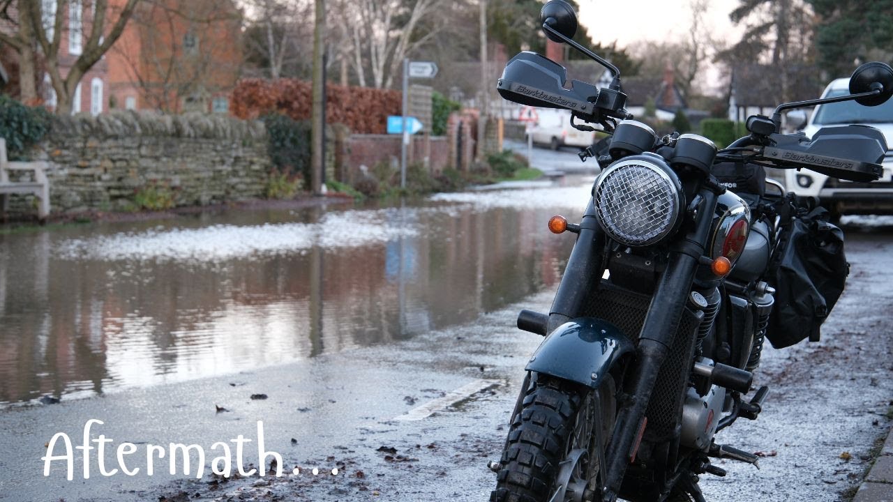 Storm Bert Aftermath on the BSA Goldstar 650
