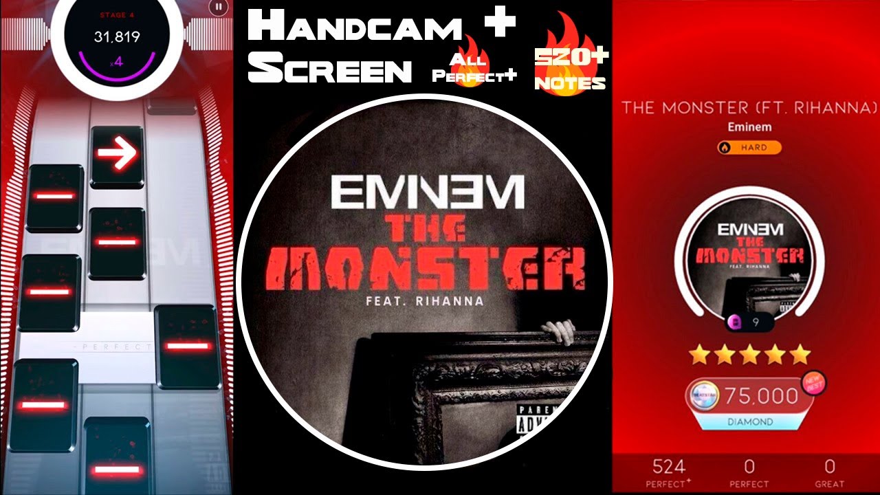 [Beatstar Mod] The Monster (Hard) | Eminem ft. Rihanna | Handcam + Screen | Custom Song
