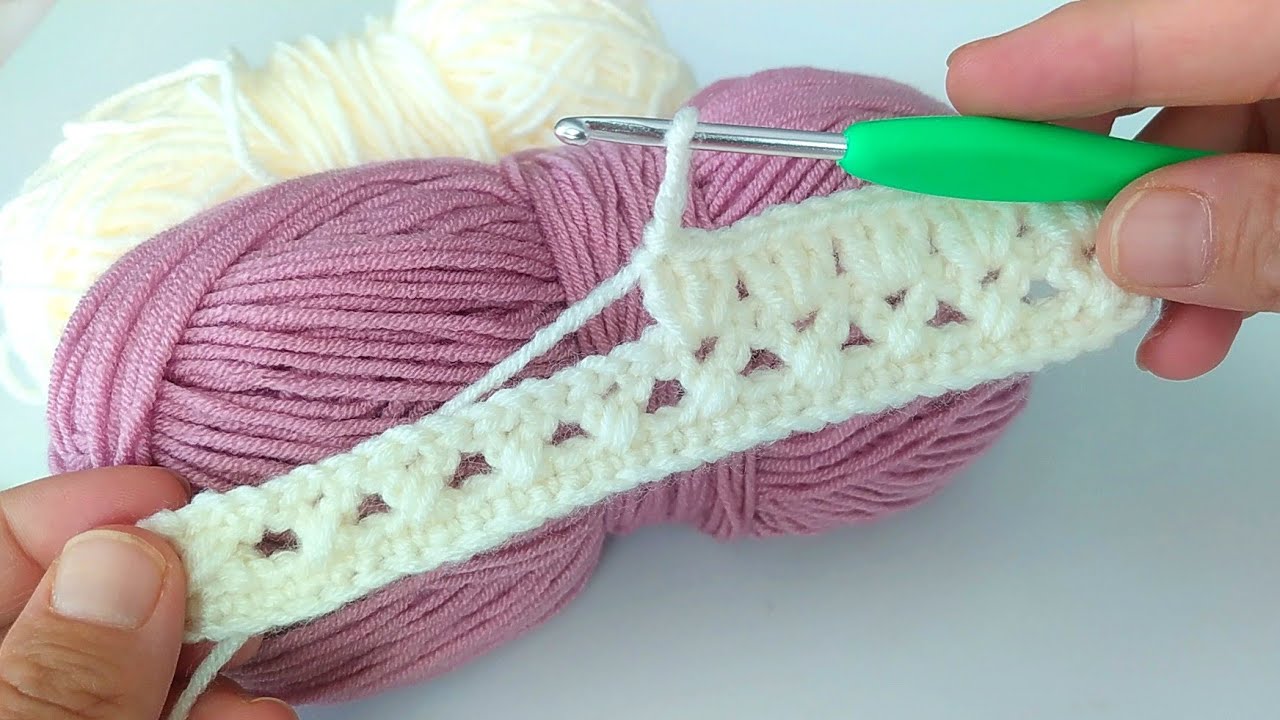 PERFECT👌only 3 rows of very easy and beautiful crochet stitch scarf, blouse Pattern