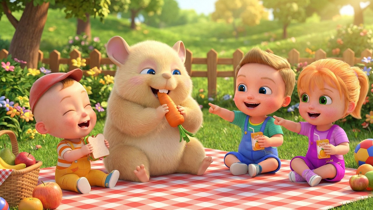 Marshmallow’s Indoor Park Adventure 🐾🎠 Hide & Seek Fun | 3D Cartoon for Toddlers Kids Story + Songs
