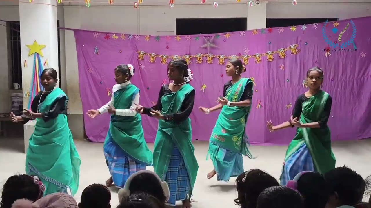 Raska raska marang din dance performance by girls' group| Rising Star School, Dumka 