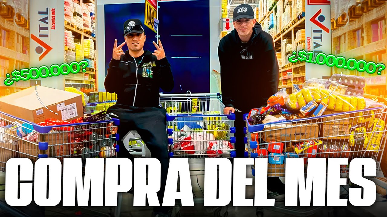HICIMOS LA MAYOR COMPRA DEL MES DE TODAS &bull; GASTAMOS M&Aacute;S DE 1 MILL&Oacute;N? 😱VLOG MDS 