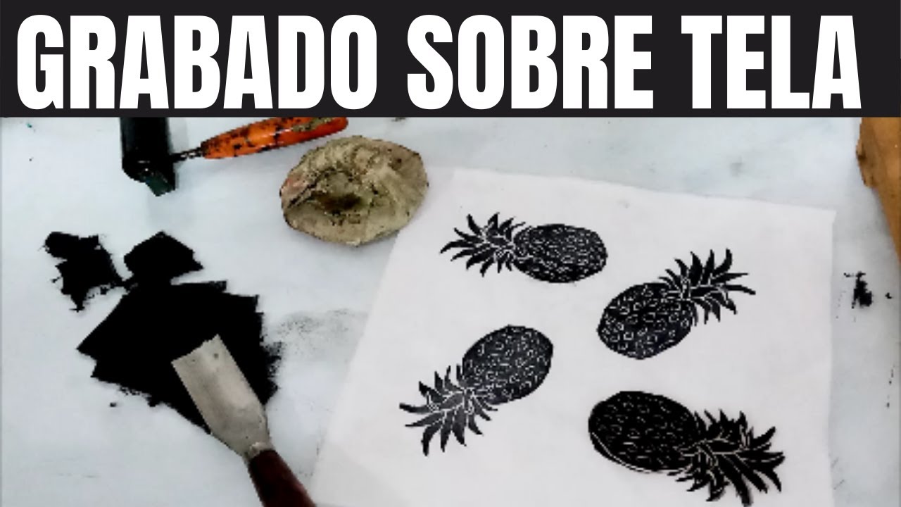 impresión de grabado sobre tela