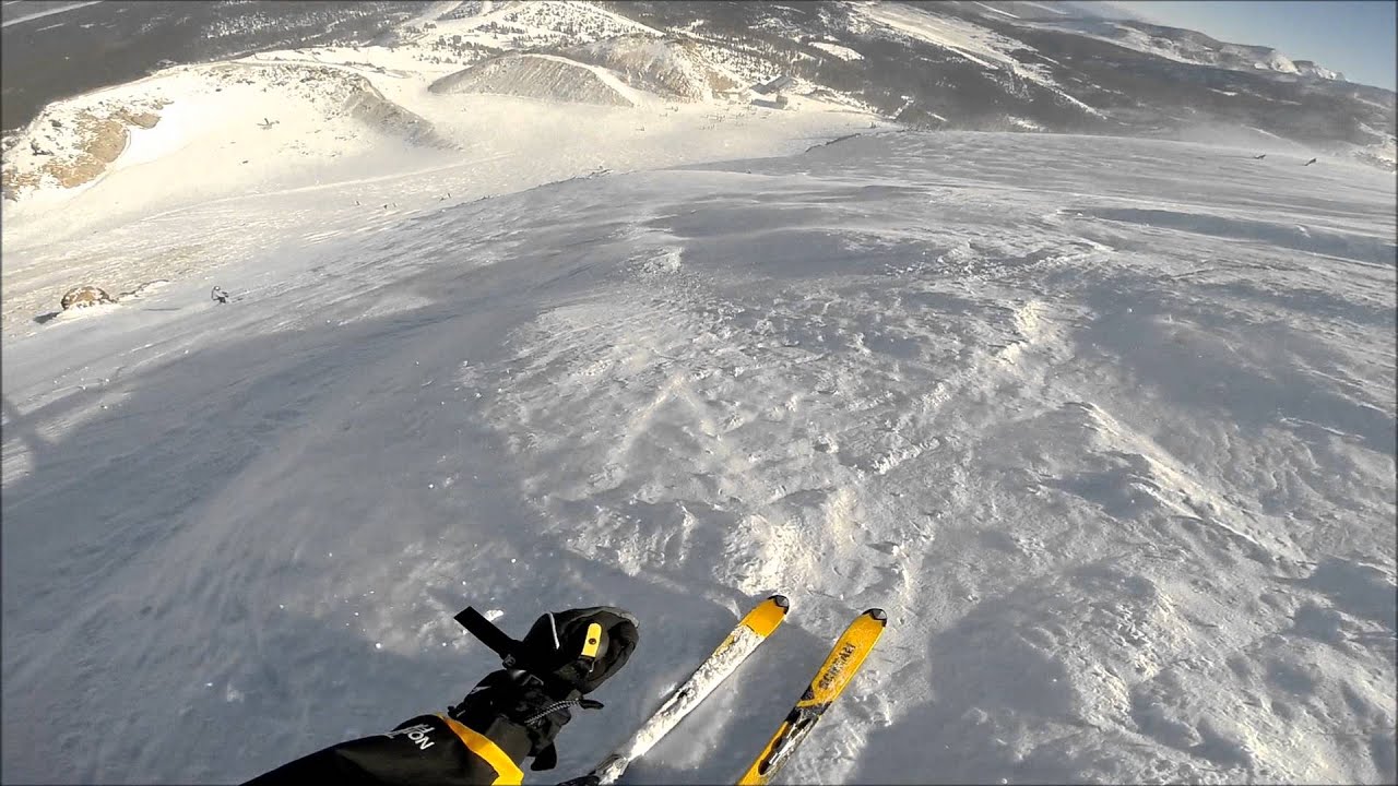 Mammoth Mtn: Skiing Dave's Run 1st Time