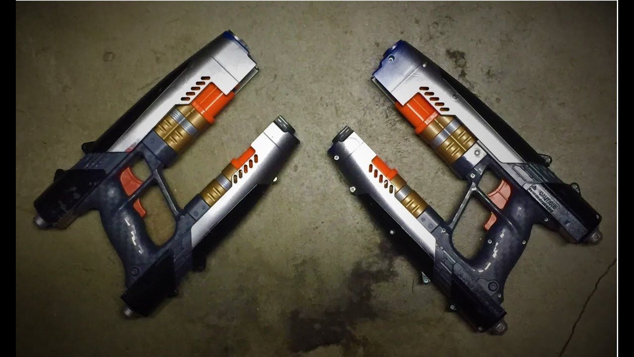 Star Lord Modified Nerf Quad Blasters