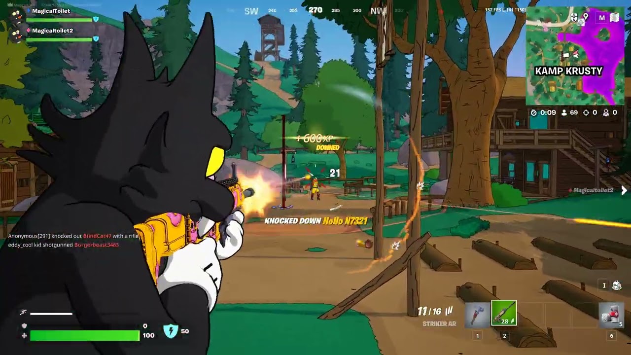 Simpsons Fortnite clips