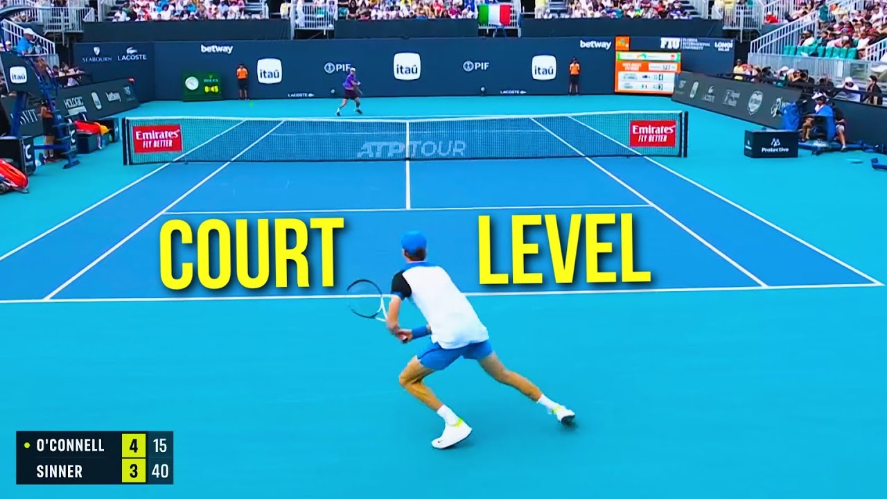 Jannik Sinner - Best Court Level Points ● Part 2