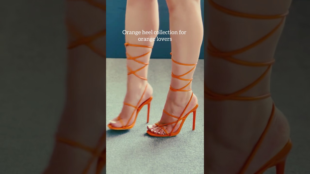 Stunning Orange Heels Collection 🧡 Bold & Elegant High Heel Styles You&rsquo;ll Love 👠✨#heels#highheels