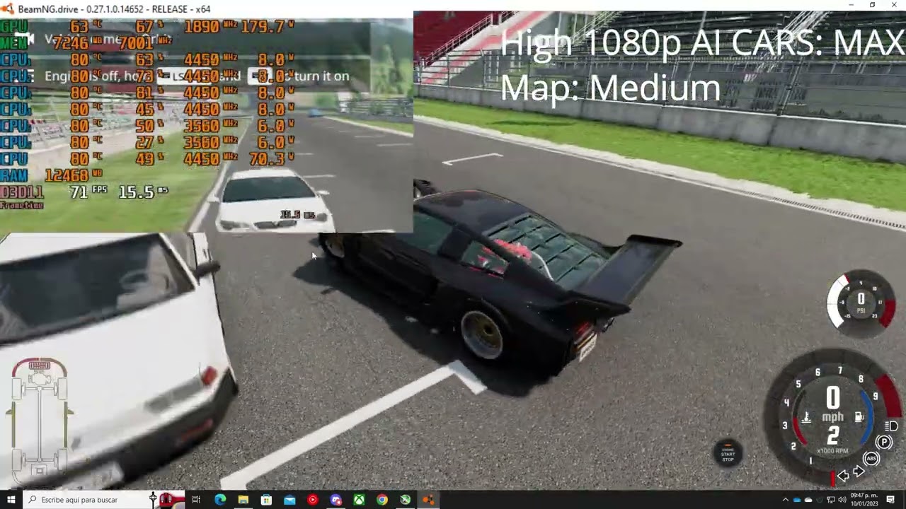 BeamNG.drive | Ultra 1080p | R5 5600X / RTX 3070 (2023) With IA