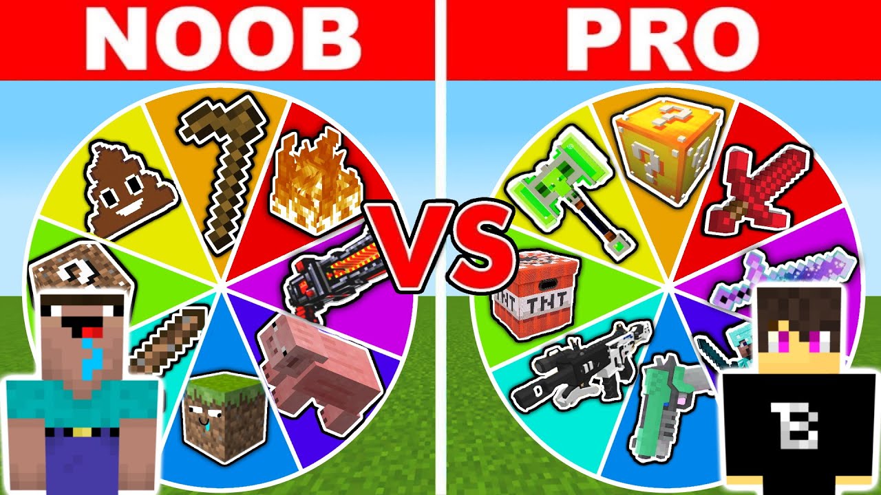 NOOB vs PRO: HALÁLOS FEGYVER KERÉK KIHÍVÁS!