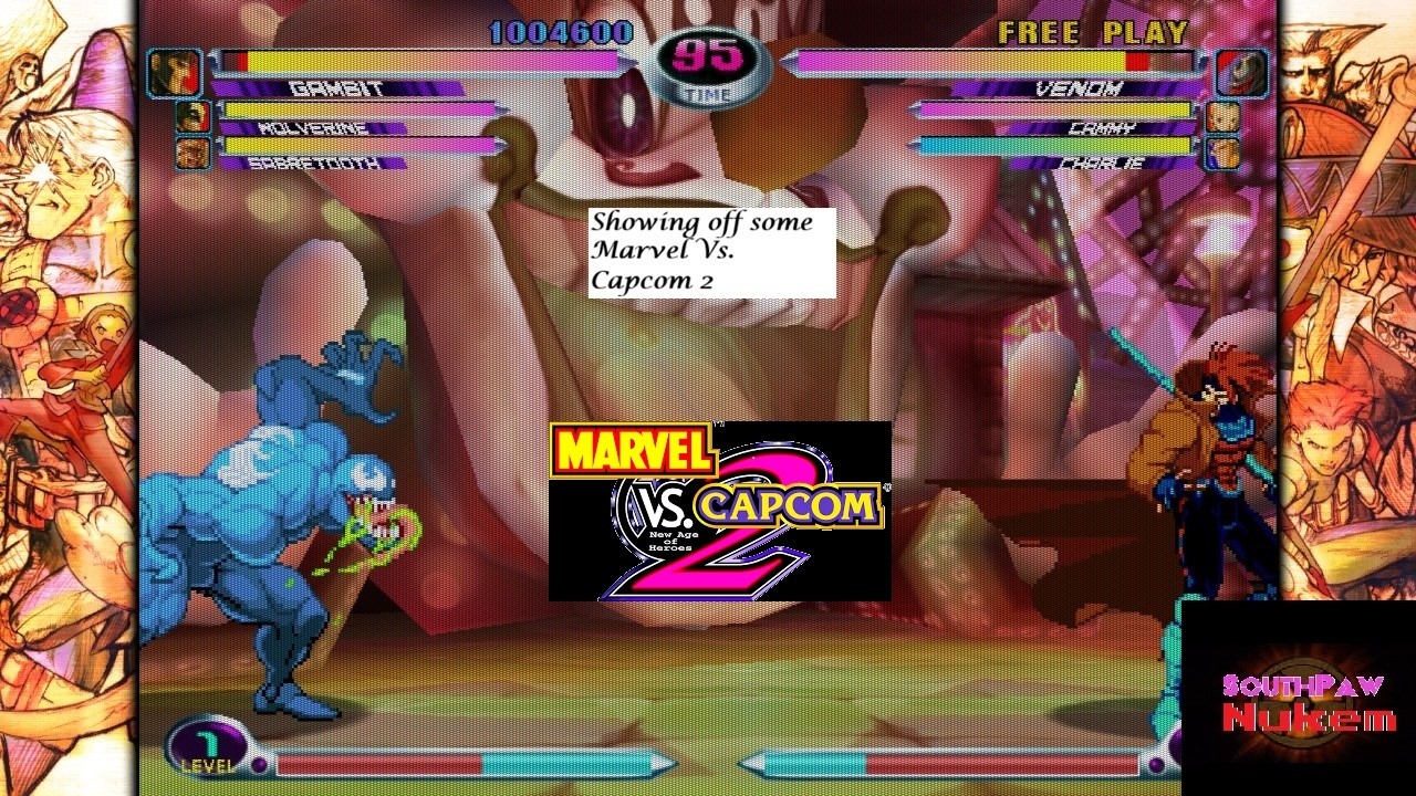 Showing off some Marvel Vs. Capcom 2