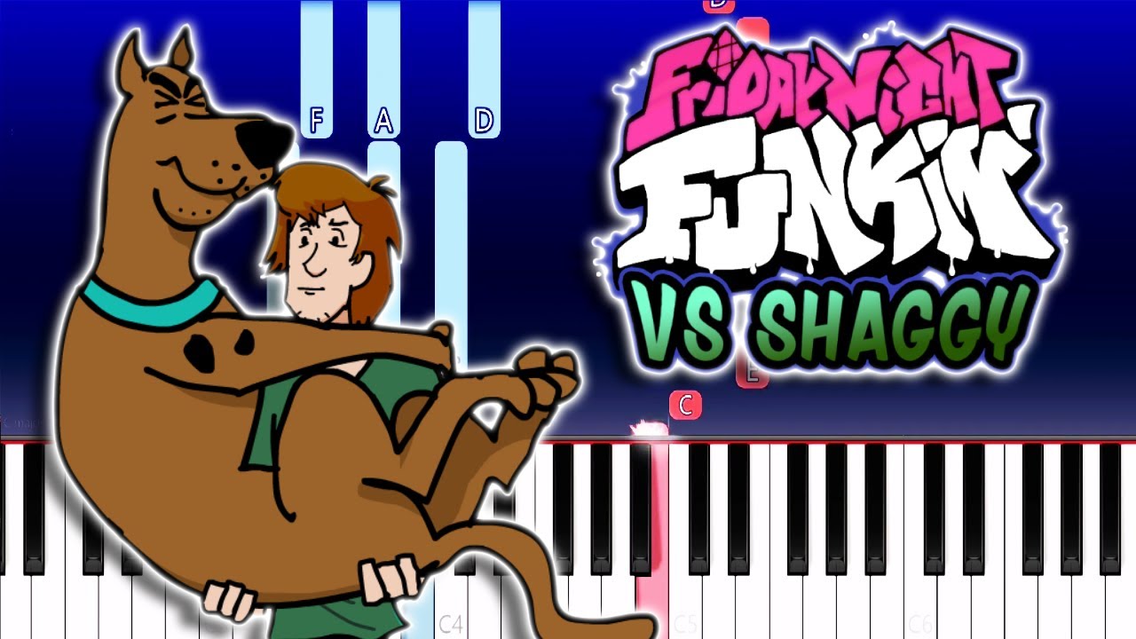 Friday Night Funkin - VS Shaggy Mod (Piano Tutorial)
