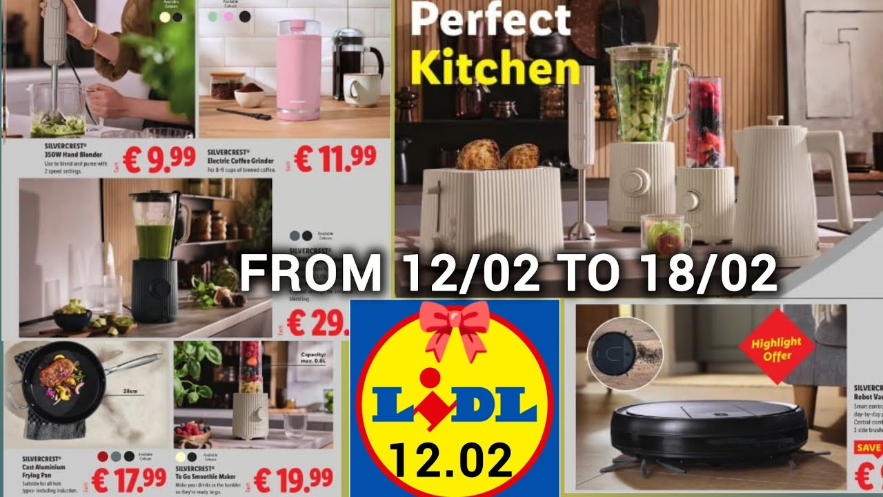 Lidl Promotions Good Deal Catalogue 12/02 to 18/02 #catalog ✨ Textile Kitchen Parkside #lidl ✨