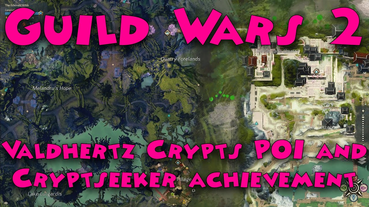 Guild Wars 2 - Valdhertz Crypts POI and Cryptseeker achievement