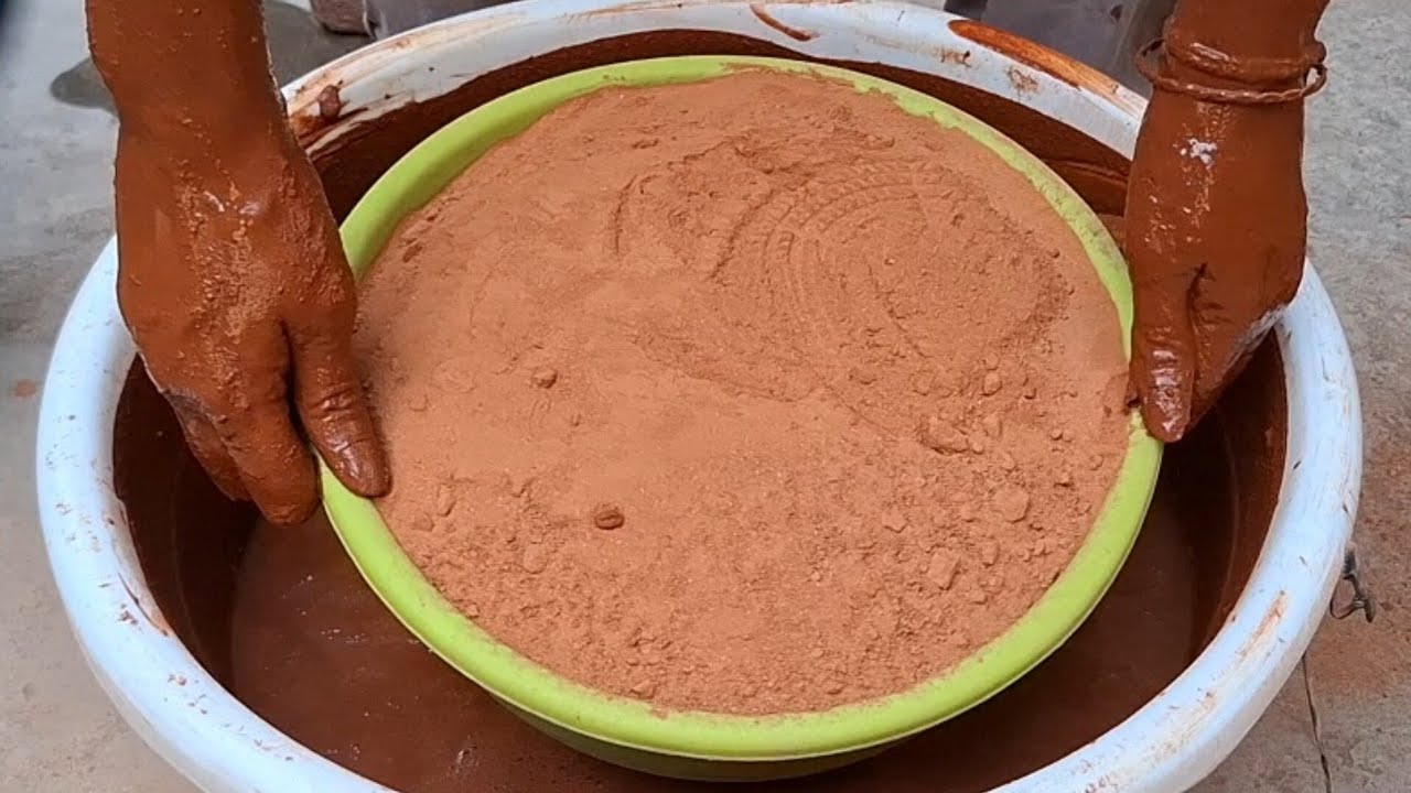 Volcano Dusty Reddirt 💚❣️ Mixing Pouring 