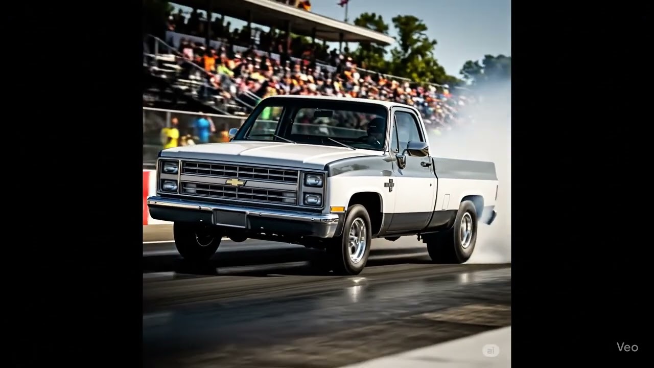 🔥 Squarebody smokin&rsquo; the strip 💨  Follow @CollinsCreationzz  #SquareBody #TruckLife #C10Nation