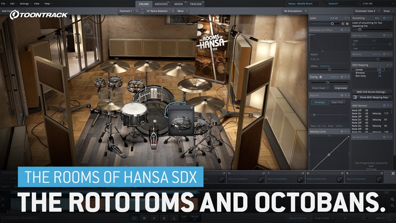 The Rototoms and Octobans &ndash; The Rooms of Hansa SDX