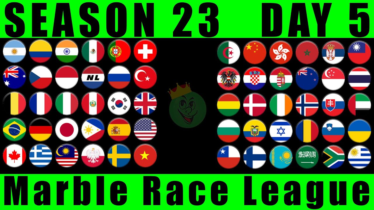 Marble Race League Season 23 Day 5 Marble Race in Algodoo / Marble Race King