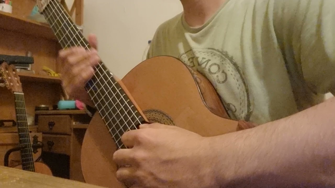 Guitarra Ricardo Louzao, Modelo contempor&aacute;neo - melod&iacute;a en E mayor (Leandro Acosta).