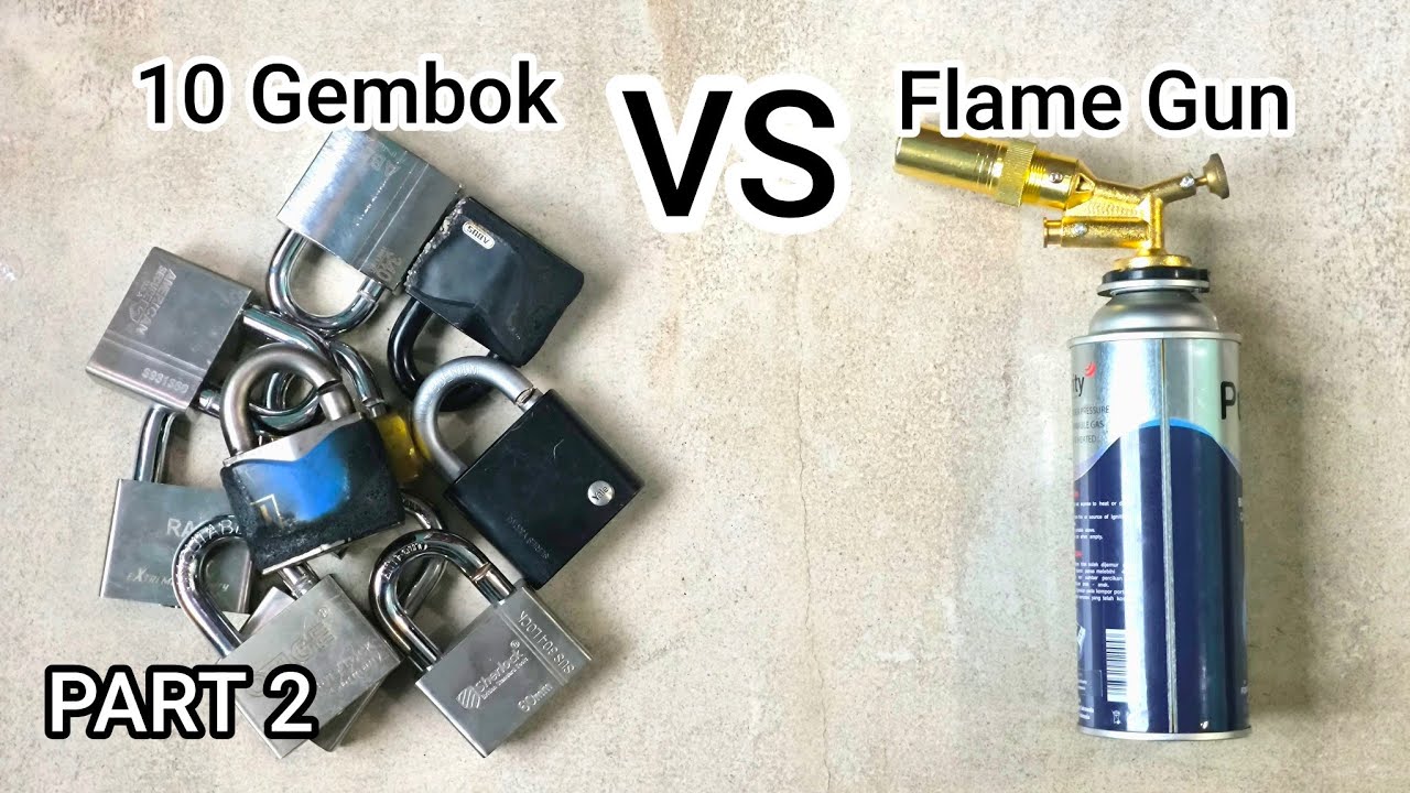 Gembok Abloy, American Secure, Abus, Viro, Sherlock, Yale, Rafes, Omge VS Flame Gun