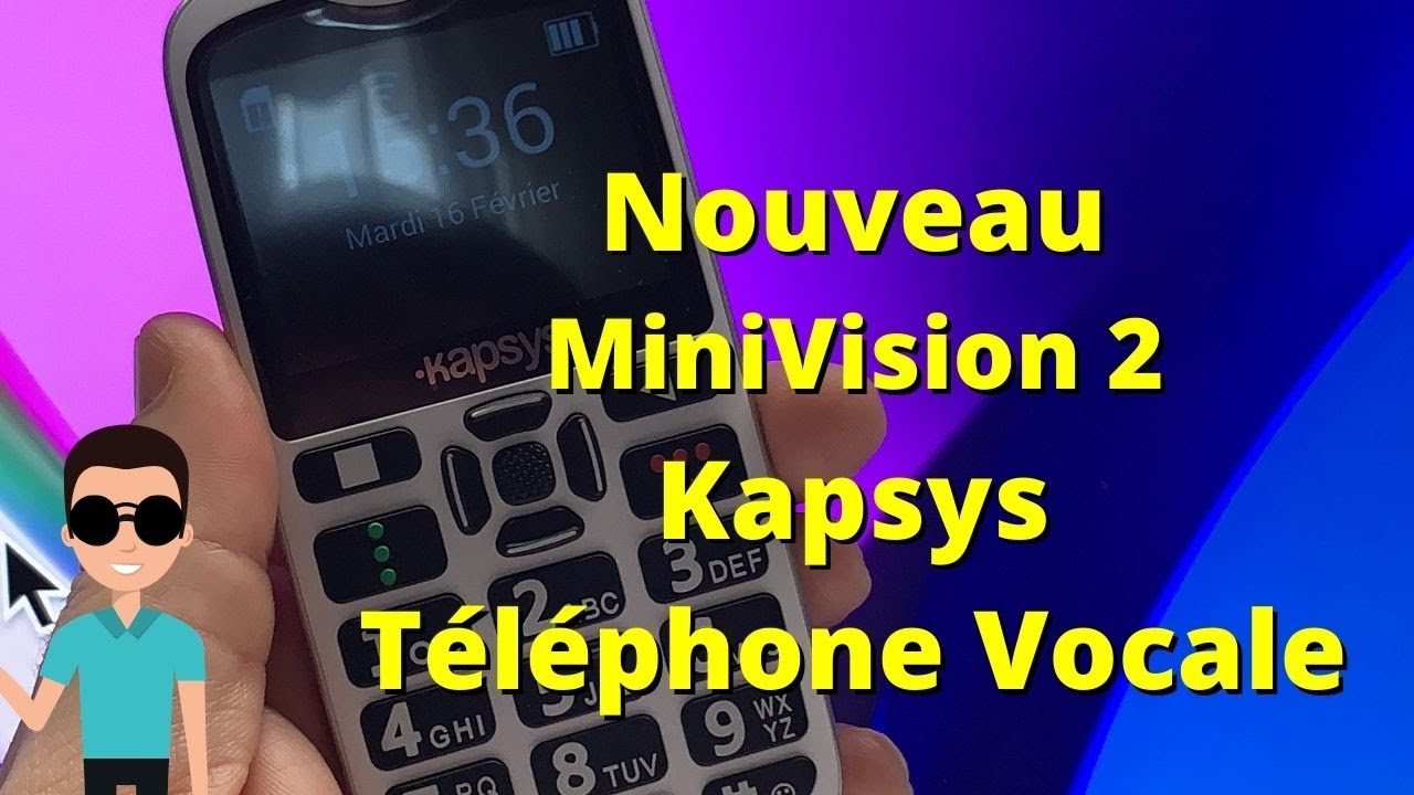 Déballage Test MiniVision 2 : Téléphone simple Vocalisé reconnaissance vocale accessible à tous