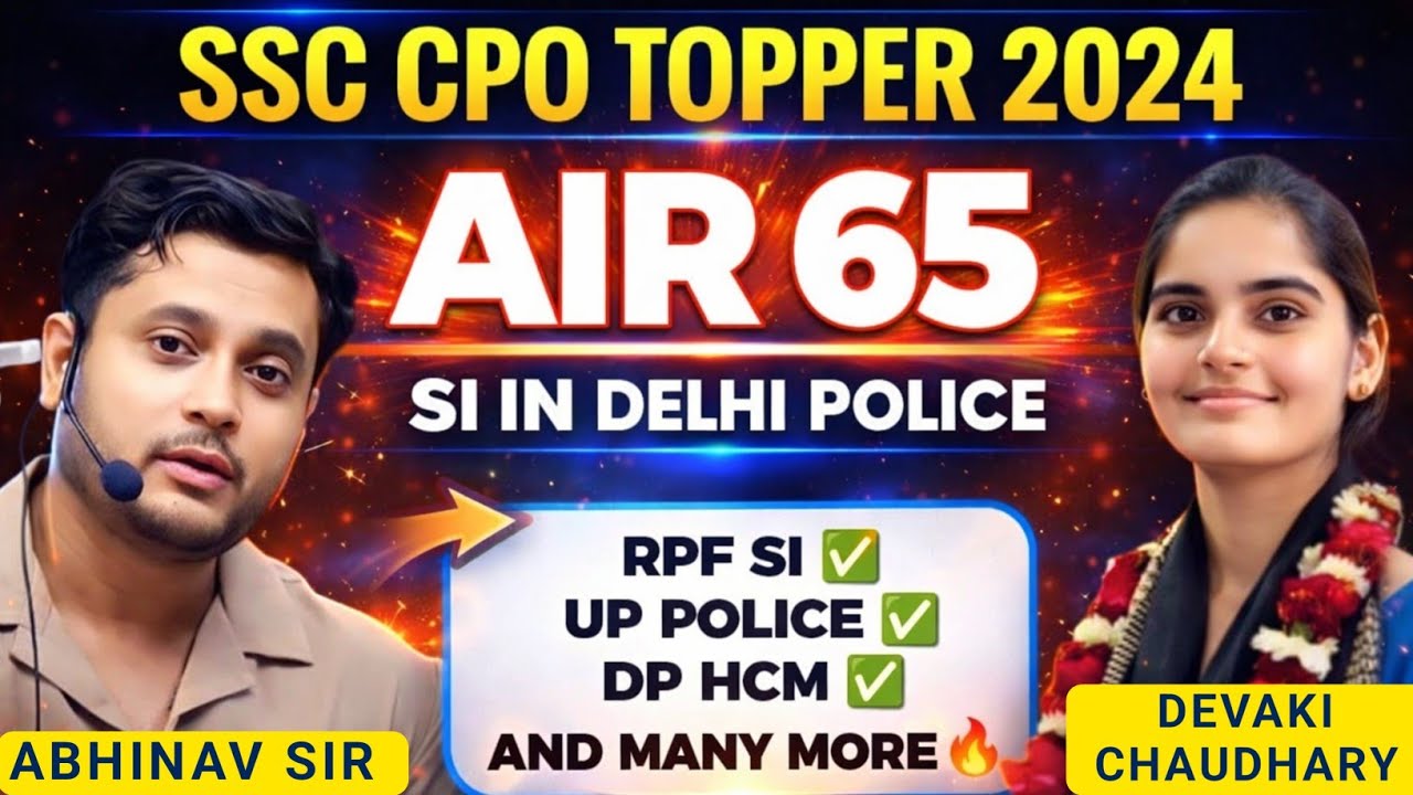 🔥 AIR 65 CPO TOPPER Full Interview With ABHINAV SIR 😎 | DETAILED STRATEGY ✅ | 