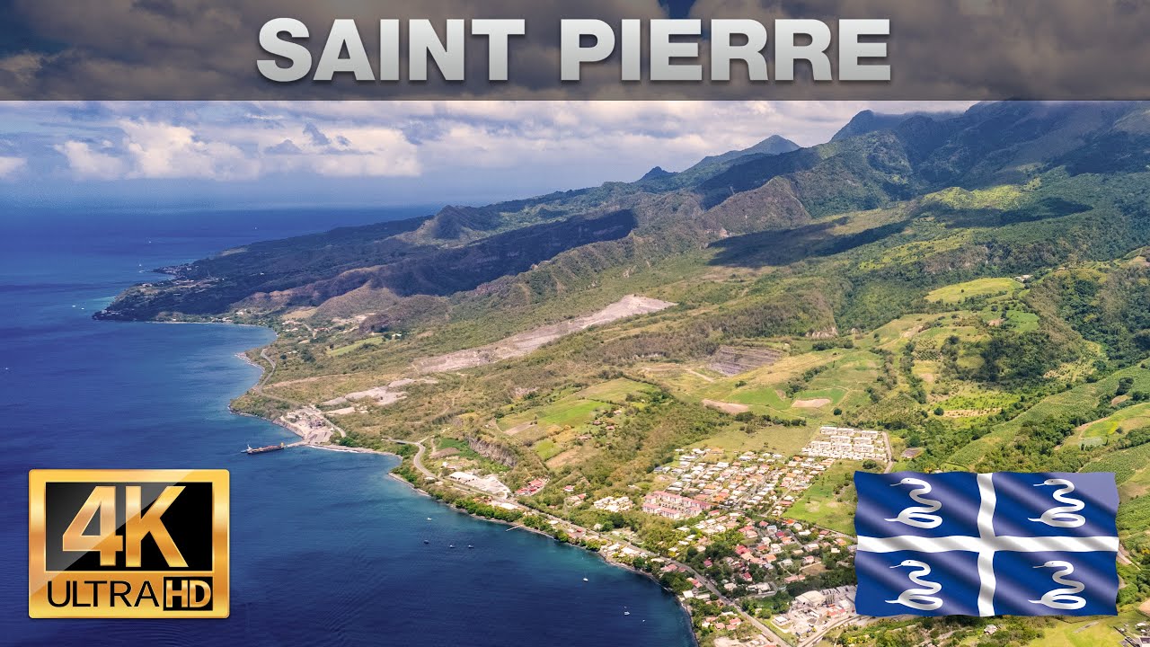🇲🇶 Martinique - Saint Pierre by drone (4K 60fps UHD)