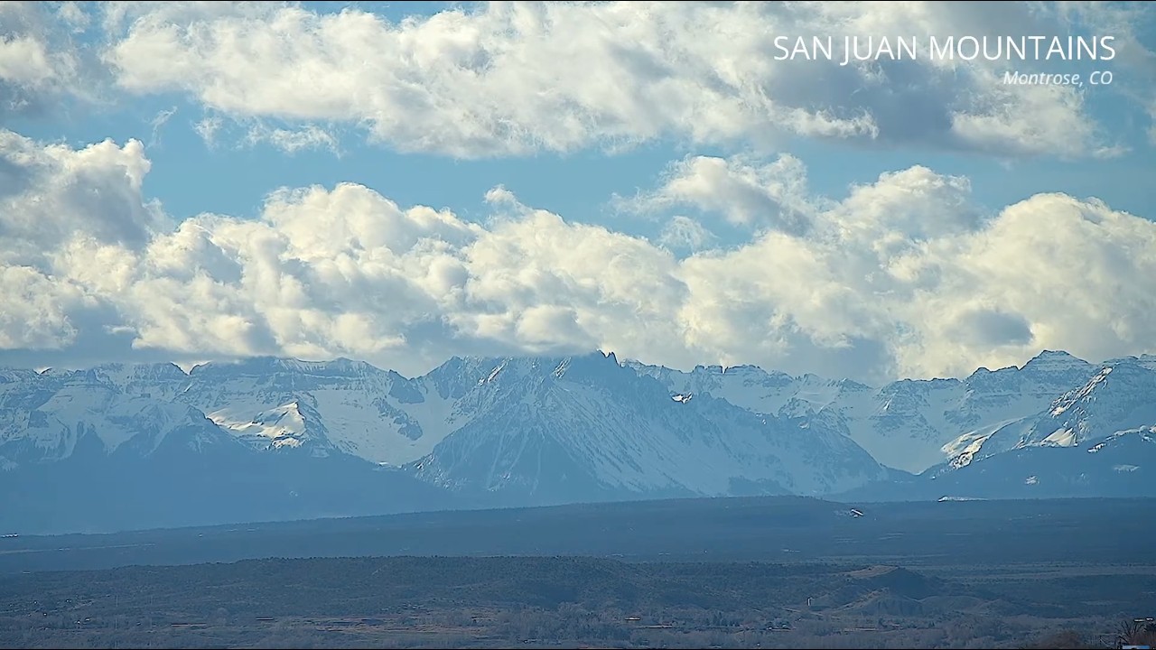 San Juan Mountains Live Stream - Montrose Colorado - February 26