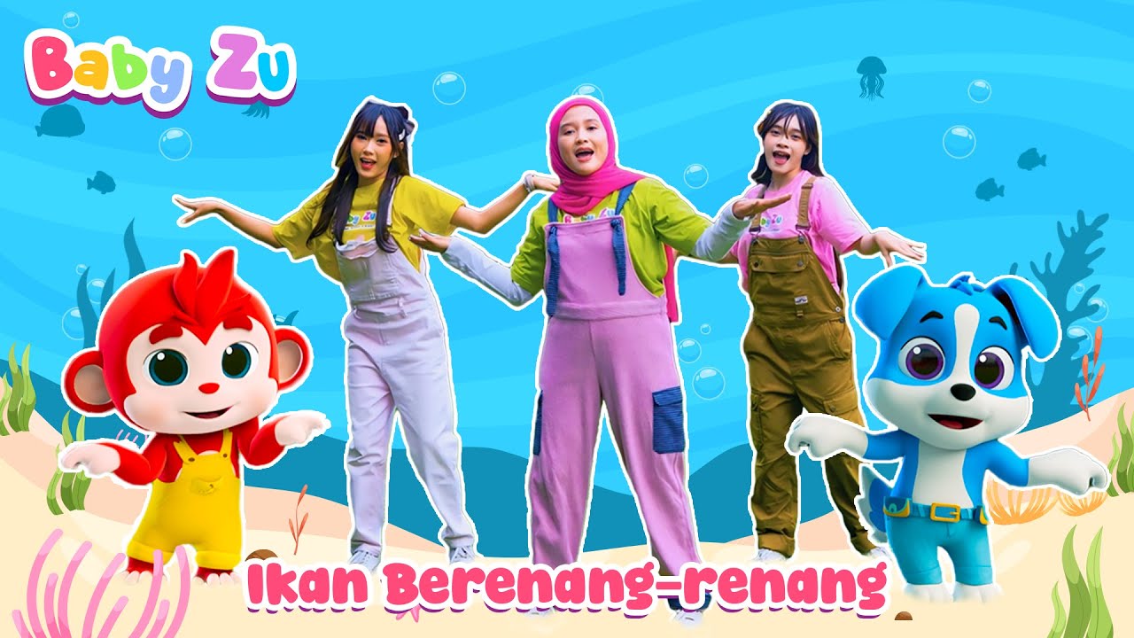 Ikan Berenang ♪ Ikan Berenang Renang Timbul dan Tenggelam ♪ Lagu Anak Paud Ciptaan Om Sinung♪BabyZu