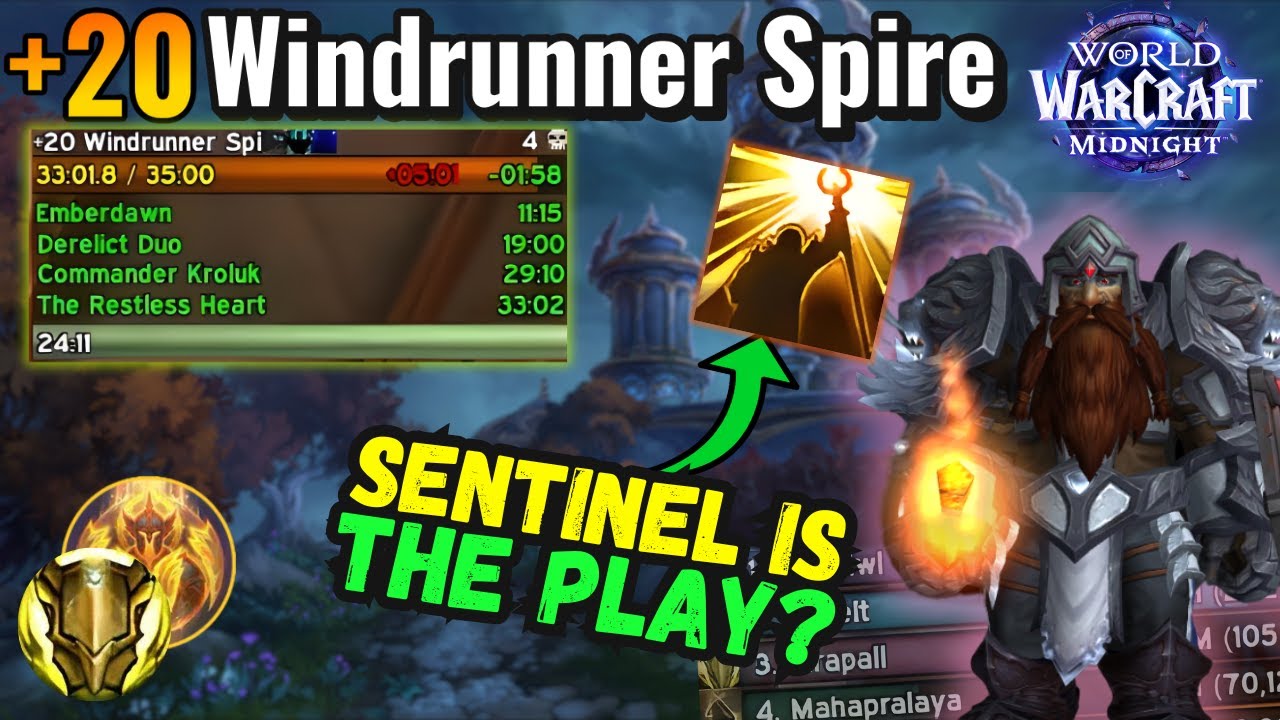 Protection Paladin Isn't F Tier After all? | Midnight +20 Windrunner Spire!