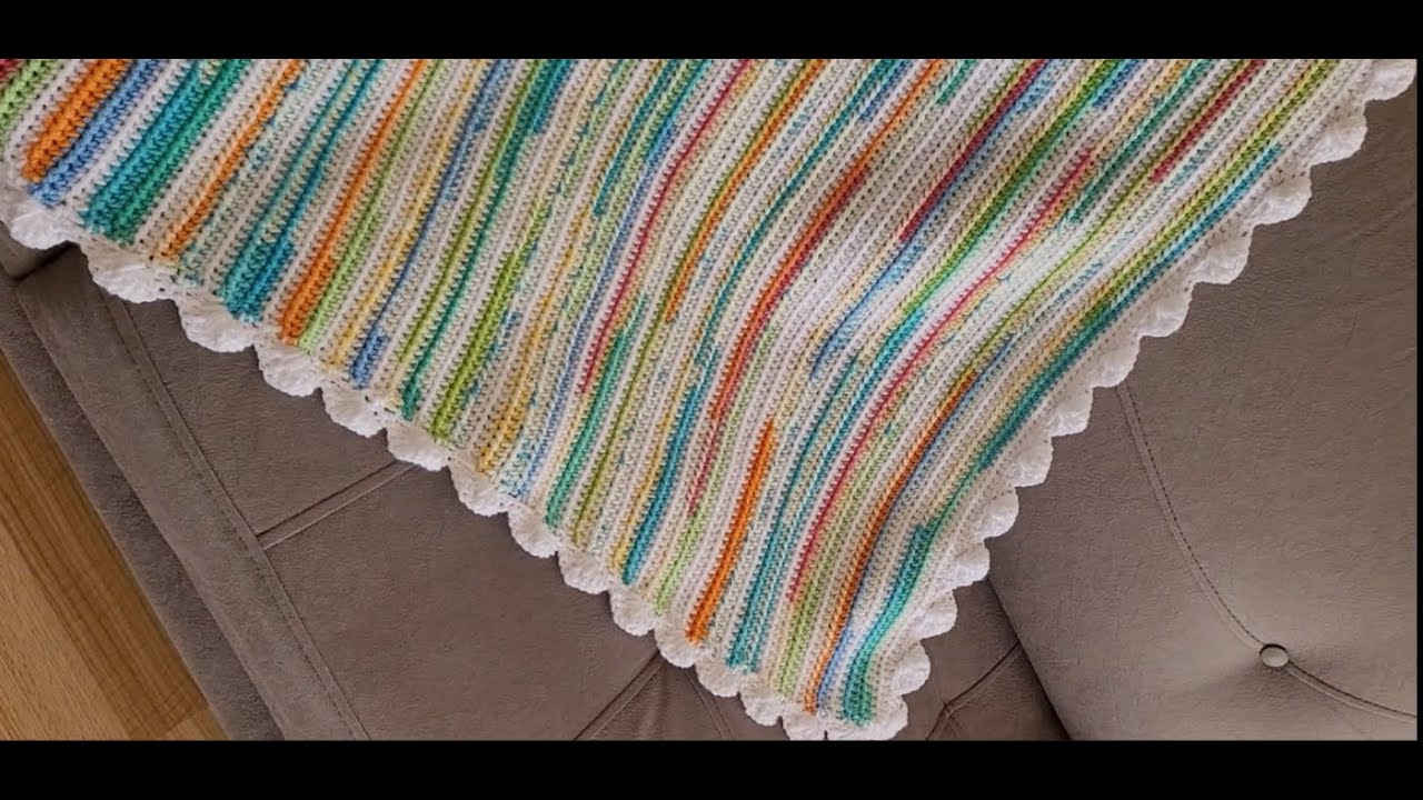 Part 2 - Baby Blanket Edge     #easy #babyblankets #edge