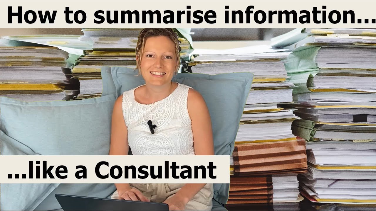 NEVER tell your colleagues these things...the secret of how to summarise information