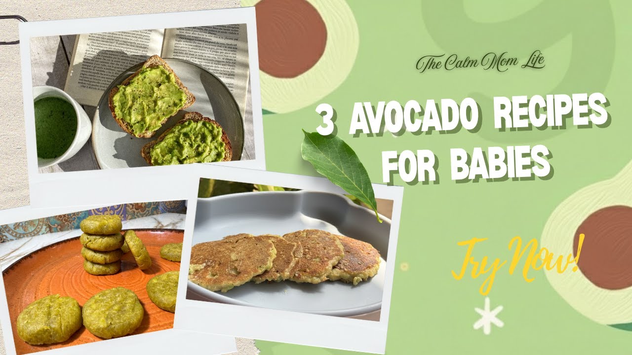 3 Simple Avocado Baby Food Recipes 🥑 | Baby meal Idea | Creamy, Nutritious & Easy to Digest 🍪🥣