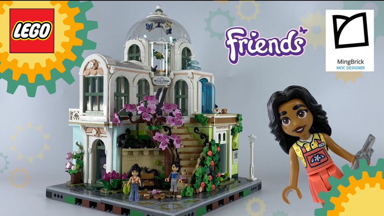 Corner Botanical Garden Modular building Lego Ming Brick MOC Custom set Review #legomoc #lego