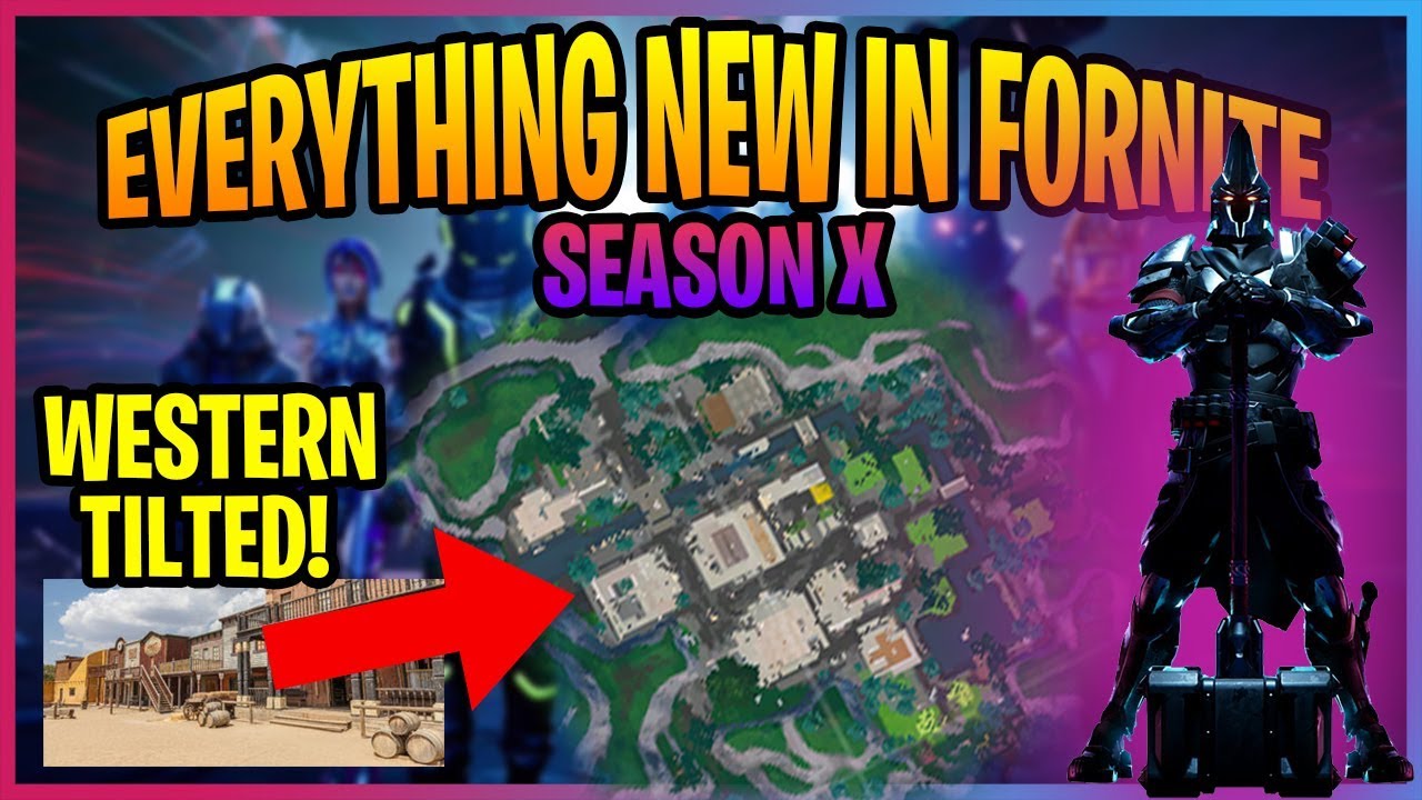 FORTNITE SEASON X (SEASON 10) NEW TILTED TOWERS, NEW MAP, NEW VEHICLE