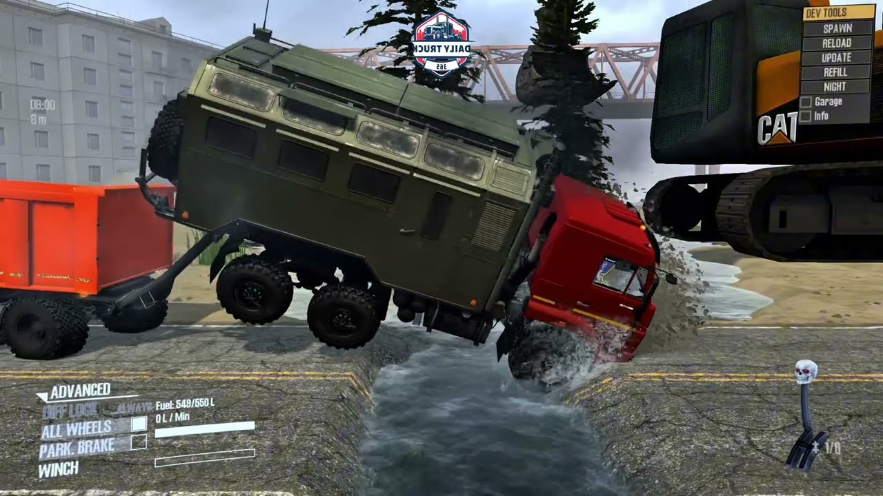 BIG TRUCKS ON INSANE TERRAIN: Speed Bumps, Bridges & Rail Crossings | Eps 2-