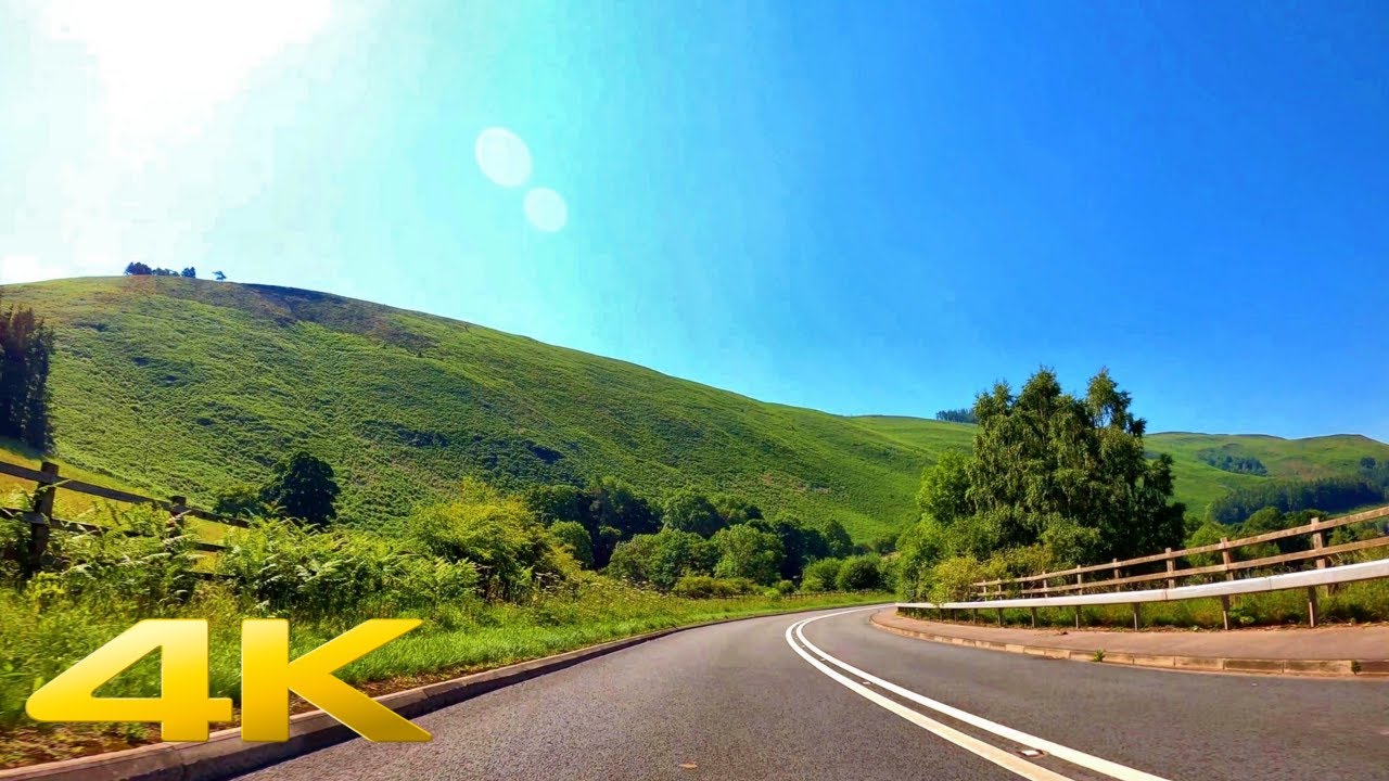 4K Snowdonia National Park Drive | Llangollen to Betws-y-coed | Wales - UK #1