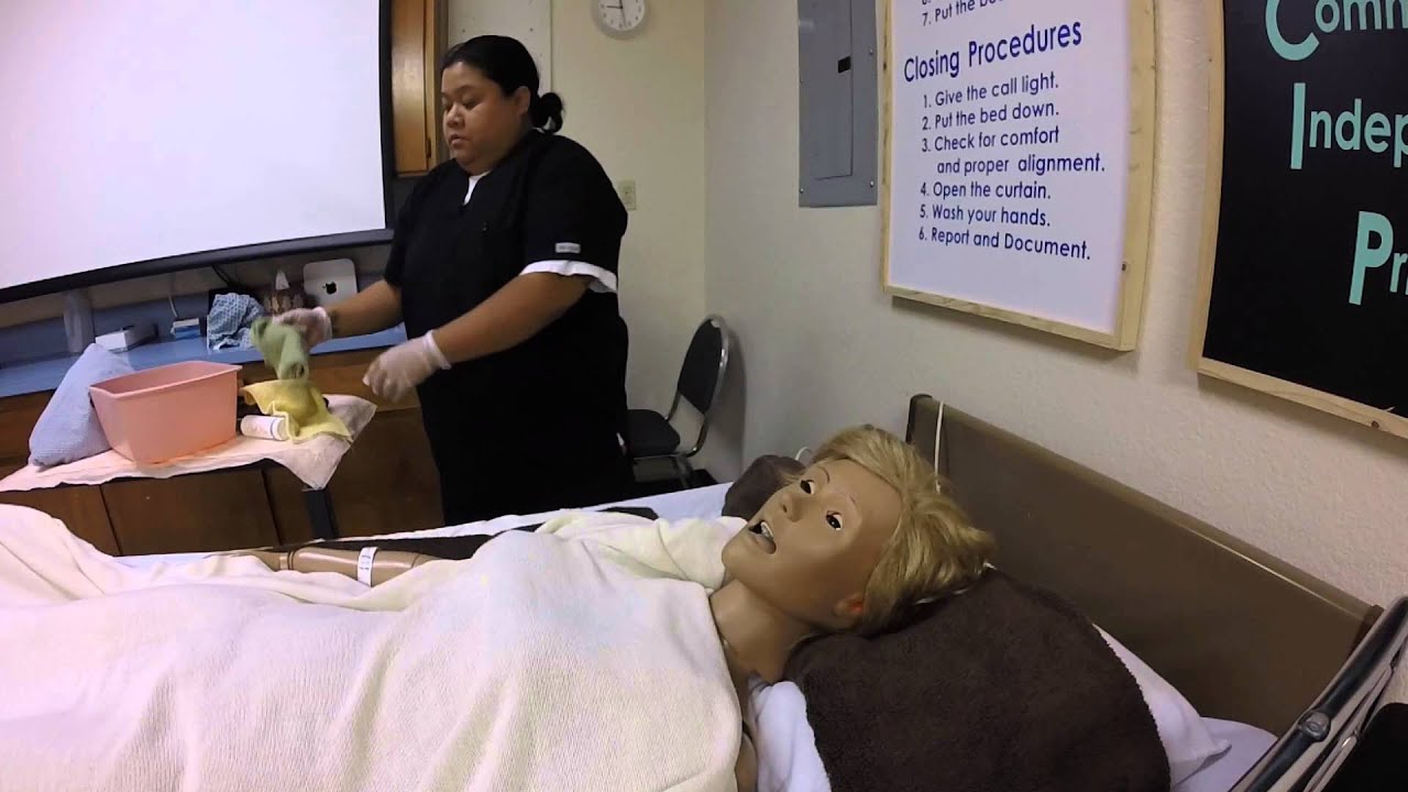 CNA Skill #9 Partial Bed-Bath (Upper Body): Face, Neck, Chest, Abdomen, Arms, Hands