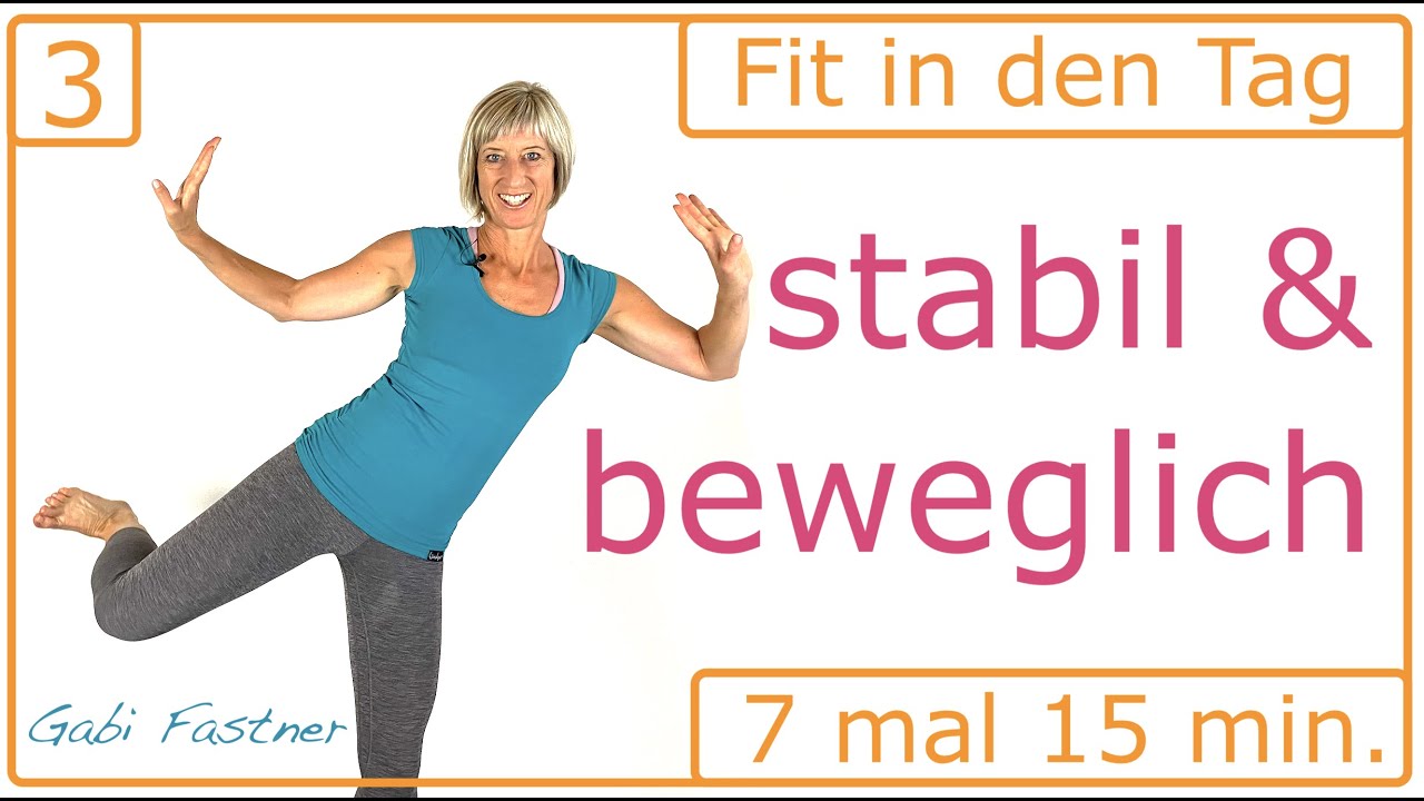 3/7🍀15 min. stabil und beweglich in den Tag starten | ohne Ger&auml;te, im Stehen